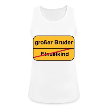großer Bruder - Frauen Tank Top atmungsaktiv - Weiß - Vorne - Zoe (177cm)