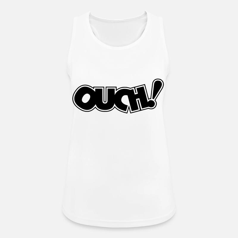 Comic Ouch Gift Gift Idea - Women's Breathable Tank Top - white