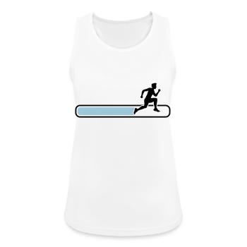 chargement chargement chargement course de sport s - Débardeur respirant Femme - blanc - Devant - Zoe (177cm)
