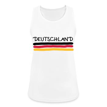 Allemagne - Débardeur respirant Femme - blanc - Devant - Zoe (177cm)