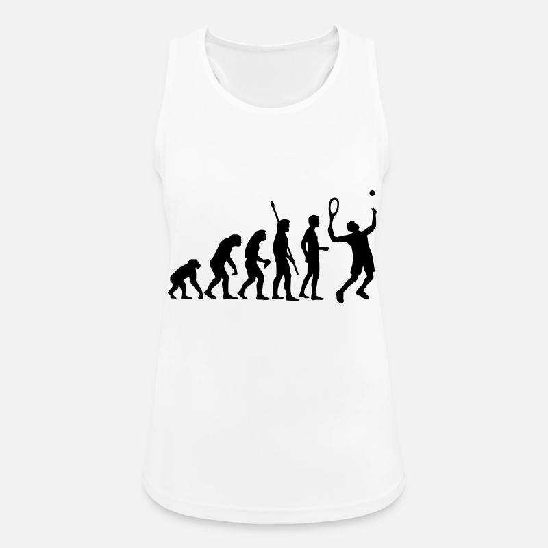 evolution_tennis_b_1c - Women's Breathable Tank Top - white