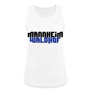 mannheim waldhof - Frauen Tank Top atmungsaktiv - Weiß - Vorne - Zoe (177cm)