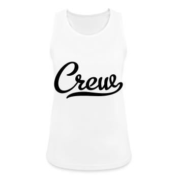 Crew - Frauen Tank Top atmungsaktiv - Weiß - Vorne - Zoe (177cm)