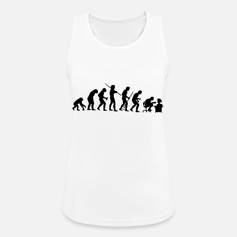 evolution - Women's Breathable Tank Top - white