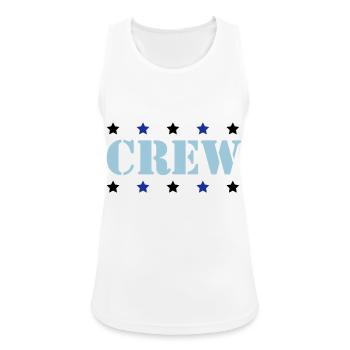 crew - Frauen Tank Top atmungsaktiv - Weiß - Vorne - Zoe (177cm)