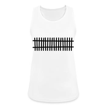 Fence - Women's Breathable Tank Top - white - Front - Zoe (177cm)