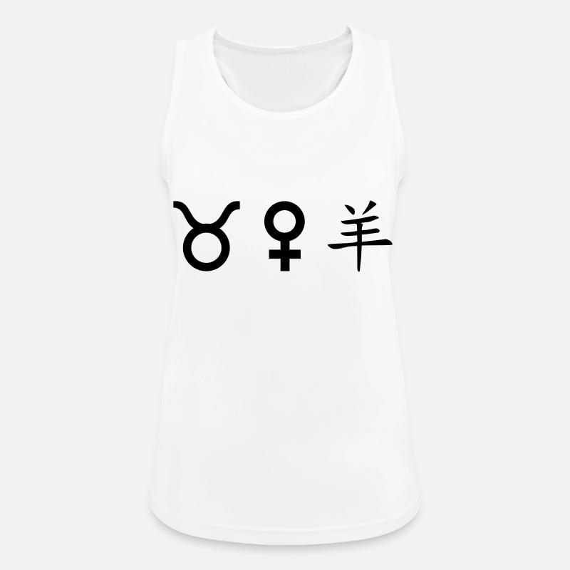 Taurus Venus Sheep - Women's Breathable Tank Top - white