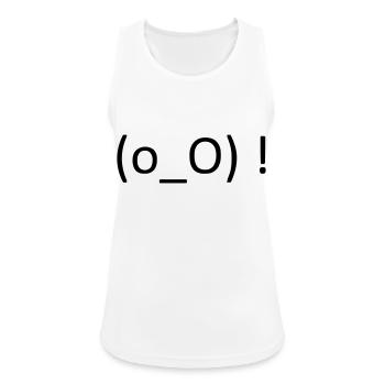 What the...? 😮 - Women's Breathable Tank Top - white - Front - Zoe (177cm)