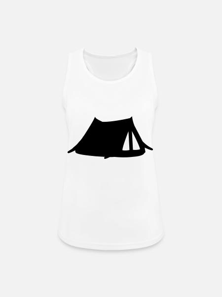 zelt - Frauen Tank Top atmungsaktiv - Weiß