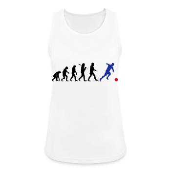EVOLUTION FOOTBALL - Débardeur respirant Femme - blanc - Devant - Zoe (177cm)
