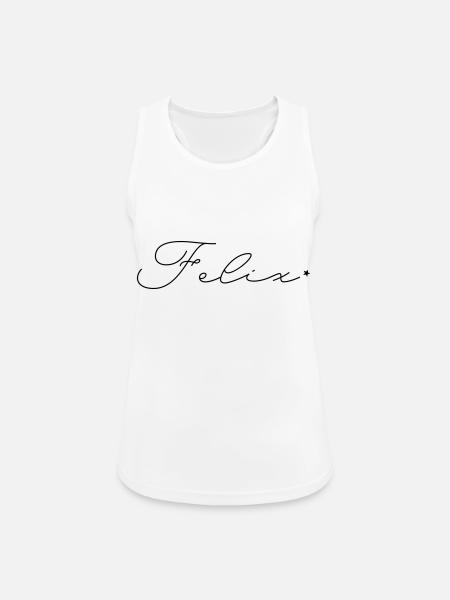 Name Felix - Frauen Tank Top atmungsaktiv - Weiß