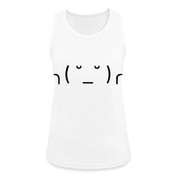 Shrug your shoulders and move on! 😌 - Women's Breathable Tank Top - white - Front - Zoe (177cm)