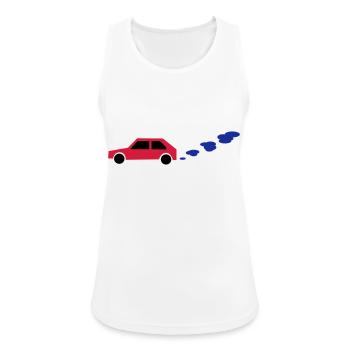 auto - Frauen Tank Top atmungsaktiv - Weiß - Vorne - Zoe (177cm)