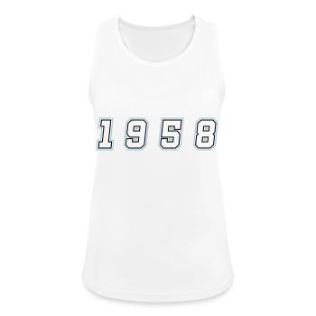 1958 Year Number - Women's Breathable Tank Top - white - Front - Zoe (177cm)
