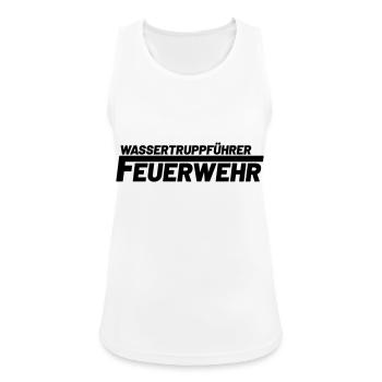 Wassertruppführer Freiwillige Feuerwehr - Frauen Tank Top atmungsaktiv - Weiß - Vorne - Zoe (177cm)