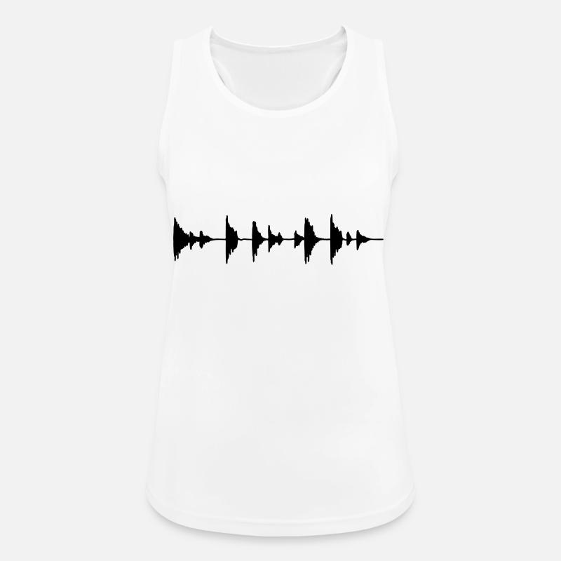 Waveform - Sample - Drumloop - Women's Breathable Tank Top - white
