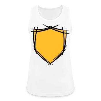 Shield / coat of arms symbol. Hand drawn. Template - Women's Breathable Tank Top - white - Front - Zoe (177cm)