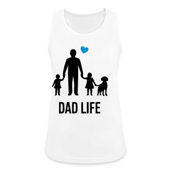  Stolzes Dad Life Familienvater - Frauen Tank Top atmungsaktiv - Weiß - Vorne - Zoe (177cm)