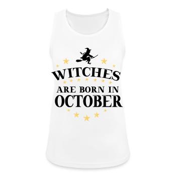 Witches Oktober - Frauen Tank Top atmungsaktiv - Weiß - Vorne - Zoe (177cm)
