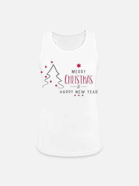 Weihnachten - Frauen Tank Top atmungsaktiv - Weiß