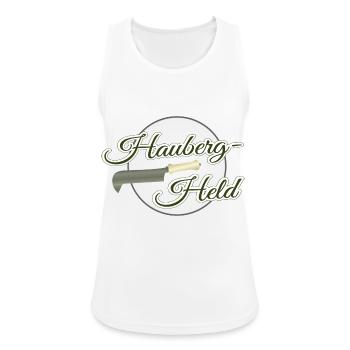 Held des Haubergs Wald Ranger Hauberg Knipp Gnibb - Frauen Tank Top atmungsaktiv - Weiß - Vorne - Zoe (177cm)