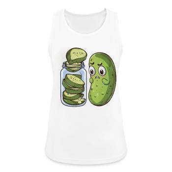 Lustige Geschenkidee für Frau, die gerne kocht - Frauen Tank Top atmungsaktiv - Weiß - Vorne - Zoe (177cm)