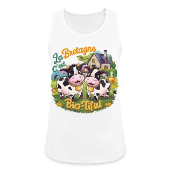 Lustige Brittany Geschenk Brittany ist biotisch - Frauen Tank Top atmungsaktiv - Weiß - Vorne - Zoe (177cm)