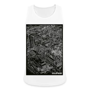 Leipzig Birdeye - Frauen Tank Top atmungsaktiv - Weiß - Vorne - Zoe (177cm)