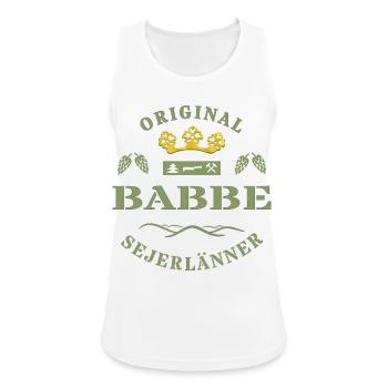 Sejerlaenner Babbe Siegerländer Vater Siegerland - Frauen Tank Top atmungsaktiv - Weiß - Vorne - Zoe (177cm)