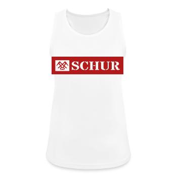 Schur gon Dach Gemorje im Siegerland Sejerlänner  - Frauen Tank Top atmungsaktiv - Weiß - Vorne - Zoe (177cm)