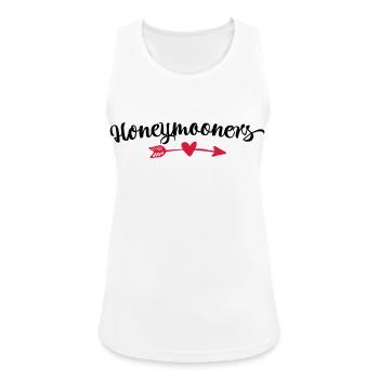 Herzpfeil Trendmotiv - Frauen Tank Top atmungsaktiv - Weiß - Vorne - Zoe (177cm)