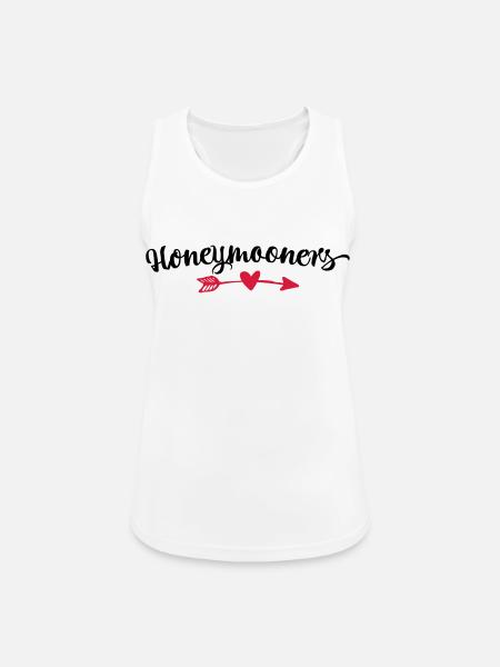 Herzpfeil Trendmotiv - Frauen Tank Top atmungsaktiv - Weiß