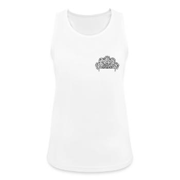 Taschenblume - Frauen Tank Top atmungsaktiv - Weiß - Vorne - Zoe (177cm)