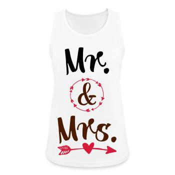 Hochzeit - Frauen Tank Top atmungsaktiv - Weiß - Vorne - Zoe (177cm)