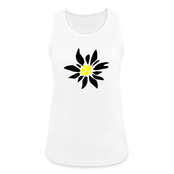 Edelweiss - Frauen Tank Top atmungsaktiv - Weiß - Vorne - Zoe (177cm)