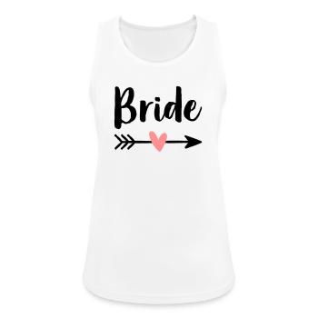 Bride Amor Pfeil Junggesellenabschied Geschenk - Frauen Tank Top atmungsaktiv - Weiß - Vorne - Zoe (177cm)