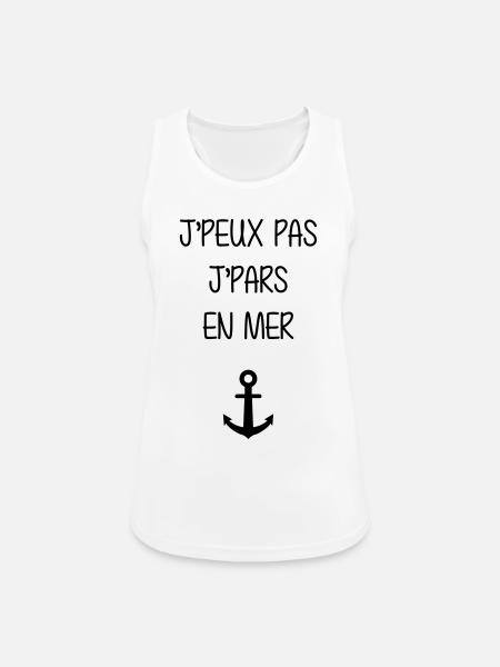 Seemann / Boot / Marine / Meer / Fischer - Frauen Tank Top atmungsaktiv - Weiß