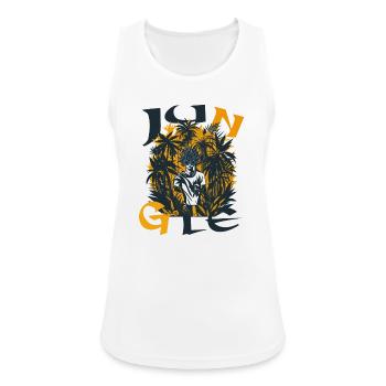 Dschungelporträt im Sonnenuntergang - Frauen Tank Top atmungsaktiv - Weiß - Vorne - Zoe (177cm)