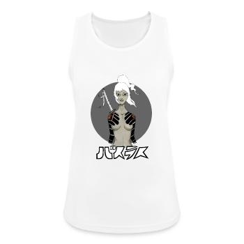 Samurai Girl - Frauen Tank Top atmungsaktiv - Weiß - Vorne - Zoe (177cm)