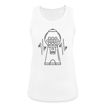 Kaugummiautomat Puls - Frauen Tank Top atmungsaktiv - Weiß - Vorne - Zoe (177cm)