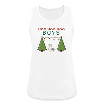 Pixel Seemöwe Weihnachts Boys - Frauen Tank Top atmungsaktiv - Weiß - Vorne - Zoe (177cm)