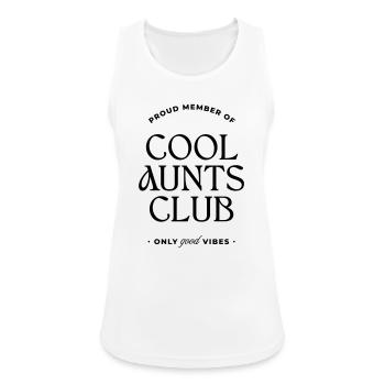 Cool Aunts Club - Frauen Tank Top atmungsaktiv - Weiß - Vorne - Zoe (177cm)