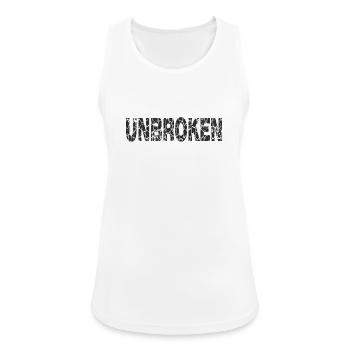 Unerschütterliche Grunge-Texte - Frauen Tank Top atmungsaktiv - Weiß - Vorne - Zoe (177cm)