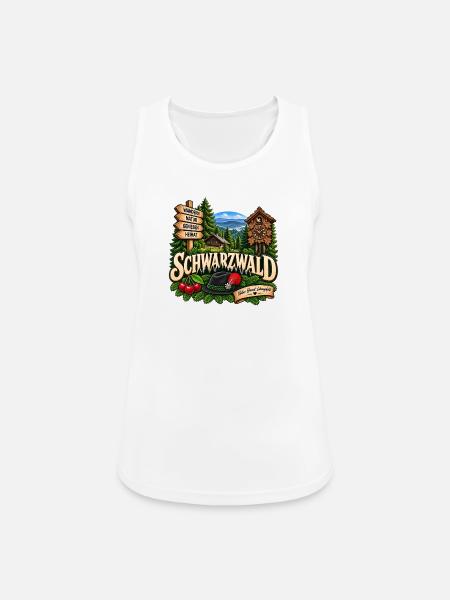 Schwarzwald – Natur, Heimat & Lebensgefühl - Frauen Tank Top atmungsaktiv - Weiß