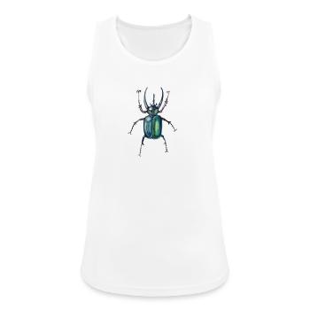 Bille - Frauen Tank Top atmungsaktiv - Weiß - Vorne - Zoe (177cm)