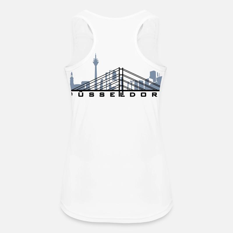 Düsseldorf Skyline - Women's Breathable Tank Top - white