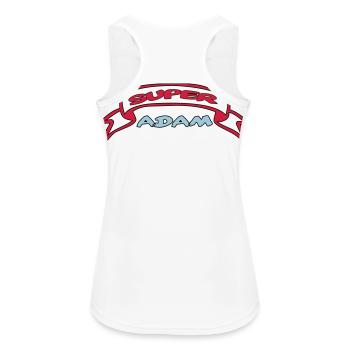 SUPER ADAM - Débardeur respirant Femme - blanc - Dos - Zoe (177cm)