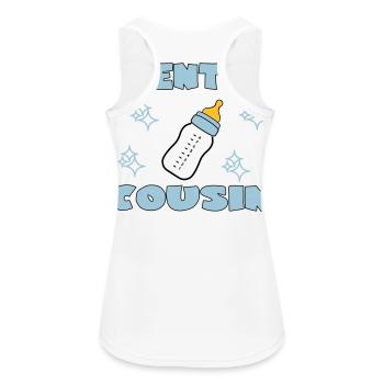 BIENTOT COUSIN - Débardeur respirant Femme - blanc - Dos - Zoe (177cm)