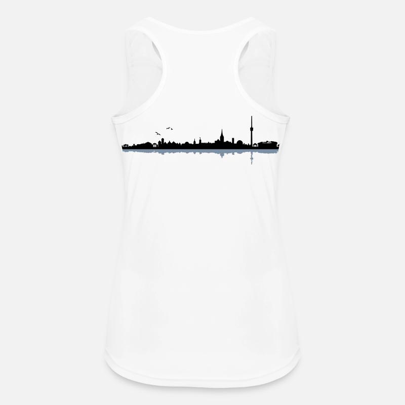 Stuttgart Skyline - Women's Breathable Tank Top - white