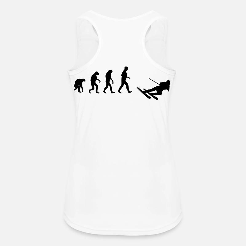 ski evolution - Women's Breathable Tank Top - white